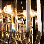 Бра цвета никель с изогнутыми хрустальными элементами Radiant Ribbons варинант исполнения - 7 | Loft Concept в Сочи