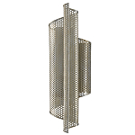 Бра серебряное изогнутой формы с перфорацией Perforation варинант исполнения - 3 | Loft Concept в Сочи