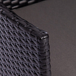 Обеденный комплект из искуственного ротанга Vintara черный варинант исполнения - 5 | Loft Concept в Сочи