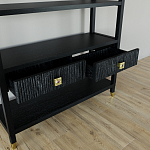 Стеллаж с двумя ящиками Elsa Dreams Black варинант исполнения - 3 | Loft Concept в Сочи