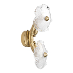 Бра с ветвистыми бронзовыми элементами и стеклянными рифлеными дисками Textured Glass Bra варинант исполнения - 4 | Loft Concept в Сочи