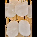 Люстра с овальными подвесками из натурального камня Spatial Composition варинант исполнения - 4 | Loft Concept в Сочи