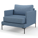 Мебельная ткань Шенилл голубой цвет 138 см T4-26 варинант исполнения - 5 | Loft Concept в Сочи