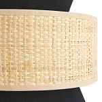 Бра с плетеным декором Bonnie Wicker Black Wall Lamp варинант исполнения - 3 | Loft Concept в Сочи