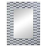 Прямоугольное зеркало с инкрустацией раковинами устриц Mother оf Pearl Facets варинант исполнения - 1 | Loft Concept в Сочи