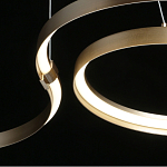 Люстра подвесная светодиодная в виде волнообразной ленты Ribbon Vortex варинант исполнения - 19 | Loft Concept в Сочи