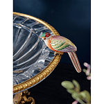 Чаша стеклянная с фигурками разноцветных попугаев на ободке 41 Eden Garden варинант исполнения - 4 | Loft Concept в Сочи