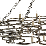 Люстра фигурная многоярусная из круглых элементов Round Metal Element варинант исполнения - 1 | Loft Concept в Сочи