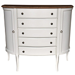 Комод полукруглый с ящиками и дверцами в стиле прованс Montmartre Provence Chest of Drawers варинант исполнения - 1 | Loft Concept в Сочи