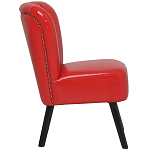 Кресло с обивкой из эко-кожи Harper Armchair Red варинант исполнения - 3 | Loft Concept в Сочи