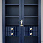 Дизайнерский шкаф витрина Elsa Dreams Blue с 4-мя ящиками варинант исполнения - 2 | Loft Concept в Сочи