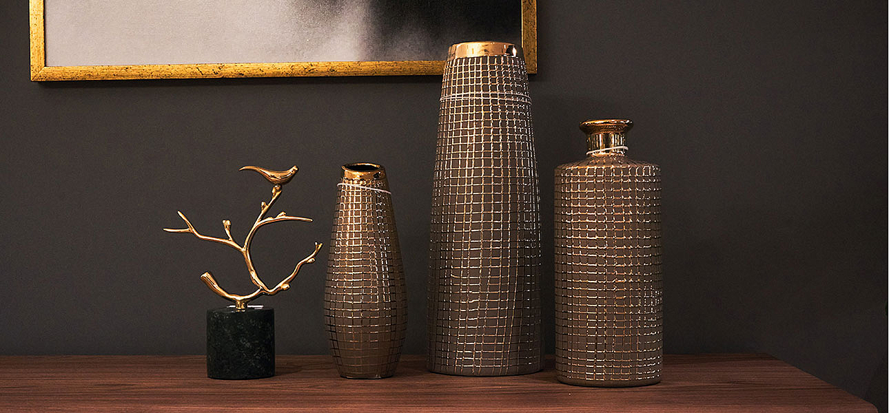 Ваза Golden mesh 35 Ваза Golden mesh 35 - Loft-Concept в Сочи