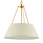 Подвесной светильник светодиодный с фактурным тканевым конусообразным абажуром White Fabric Lampshade варинант исполнения - 4 | Loft Concept в Сочи