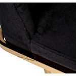 Стул обеденный велюровый черный с золотым каркасом Nobility варинант исполнения - 4 | Loft Concept в Сочи