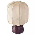 Настольная лампа с фактурным основанием и бежевым тканевым абажуром Modern Textured Table Lamp варинант исполнения - 1 | Loft Concept в Сочи