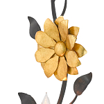 Бра черное с золотым цветком Bizarre Creation варинант исполнения - 1 | Loft Concept в Сочи