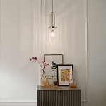 Подвесной светильник с прозрачным рифленым цилиндрическим плафоном Kichler варинант исполнения - 14 | Loft Concept в Сочи