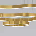 Люстра подвесная с 3-мя ассиметричными светодиодными лампами Golden Current варинант исполнения - 4 | Loft Concept в Сочи