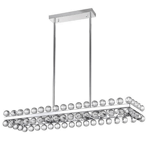 Sacramento Transparent Balls Rectangle Chandelier