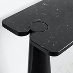 Консоль чёрная на 2-х конусообразных ножках Eros варинант исполнения - 2 | Loft Concept в Сочи
