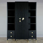 Большой шкаф с витриной Elsa Dreams Black варинант исполнения - 7 | Loft Concept в Сочи