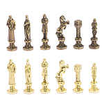 Шахматы Ренессанс из бронзы с доской из натурального камня Змеевик Decorative Thematic Chess варинант исполнения - 5 | Loft Concept в Сочи