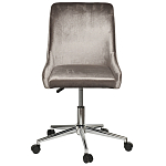 Кресло офисное с обивкой из серого велюра Stylish Velor Office Chair варинант исполнения - 6 | Loft Concept в Сочи