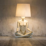 Лампа MANNEQUIN LAMP с абажуром телесный замок варинант исполнения - 5 | Loft Concept в Сочи