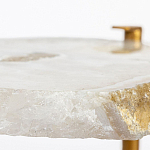 Кофейный стол со столешницей из агата Agate Design Beige варинант исполнения - 3 | Loft Concept в Сочи