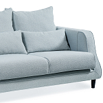 Диван Seldon с мягкими подушками голубое букле варинант исполнения - 6 | Loft Concept в Сочи