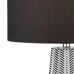 Настольная лампа с черно-белым узором Wavy Stripes варинант исполнения - 1 | Loft Concept в Сочи