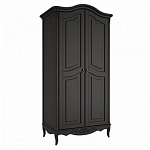 Шкаф черный из массива бука в стиле прованс Black Provence варинант исполнения - 3 | Loft Concept в Сочи
