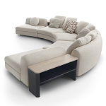 Большой угловой Диван California трансформер с приставными деревянными модулями   варинант исполнения - 2 | Loft Concept в Сочи