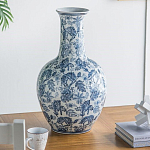 Ваза с классическим узором шинуазри синего цвета Blue & White Ornament  варинант исполнения - 5 | Loft Concept в Сочи