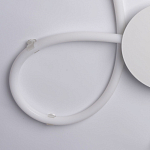 Люстра белого цвета с тремя изогнутыми светодиоидными плафонами Luke Lampco Tracer Lamp варинант исполнения - 3 | Loft Concept в Сочи