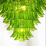 Люстра из семи ярусов зеленого стекла Independence варинант исполнения - 7 | Loft Concept в Сочи