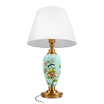 Настольная лампа голубая с изображением птиц Slip Away варинант исполнения - 3 | Loft Concept в Сочи