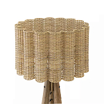 Торшер с плетеным абажуром на основании в виде треноги Lamp with Wicker Lampshade варинант исполнения - 2 | Loft Concept в Сочи