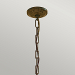 Люстра бронзового цвета с 6-ю лампами и подвесками из оптического стекла в классическом стиле Feiss варинант исполнения - 4 | Loft Concept в Сочи