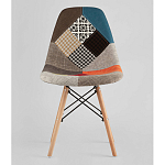 Пластиковый стул на ножках из массива бука Eames Пэчворк варинант исполнения - 4 | Loft Concept в Сочи