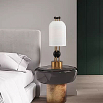 Настольная лампа в виде фонаря с белым фактурным абажуром Echoes of Light варинант исполнения - 7 | Loft Concept в Сочи