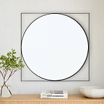 Зеркало в черной металлической раме Urban Style Mirror варинант исполнения - 3 | Loft Concept в Сочи