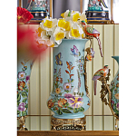 Ваза с птичкой из фарфора с бронзовыми элементами Garden of Eden варинант исполнения - 7 | Loft Concept в Сочи