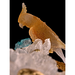 Люстра круглая на золотом каркасе с птичками и цветочным декором Miscellaneous herbs варинант исполнения - 3 | Loft Concept в Сочи