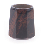 Подсвечник из натурального камня обсидиан со свечой Stone Candlestick варинант исполнения - 1 | Loft Concept в Сочи