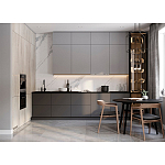 Серый кухонный гарнитур с фасадом под светлый дуб Ferrand Kitchen Set варинант исполнения - 3 | Loft Concept в Сочи