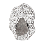 Бра с волнообразным стеклянным плафоном и вставкой из мрамора Liquid Stone варинант исполнения - 1 | Loft Concept в Сочи