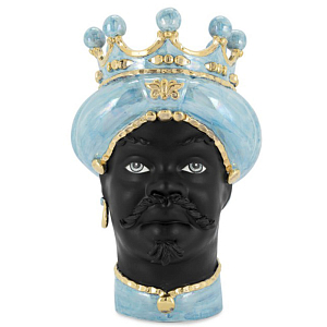 Ваза VASE MORO MAN MED. MOP blue