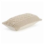 Чехол на подушку с макраме бежевого цвета Macrame варинант исполнения - 1 | Loft Concept в Сочи