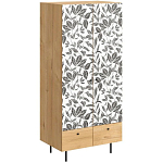 Шкаф с принтом Leaf bouquet варинант исполнения - 1 | Loft Concept в Сочи